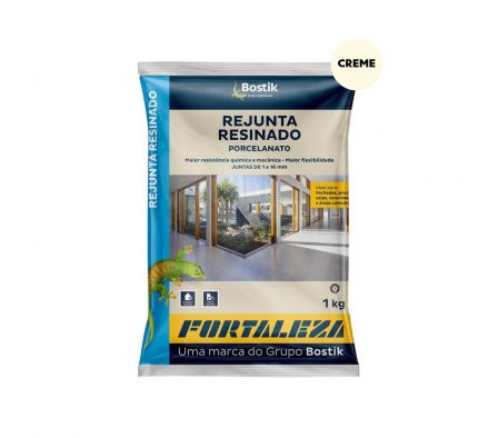 Rejunte Resinado Fortaleza Creme 1KG
