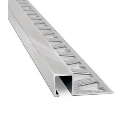 Guardacanto Atrim Quadra Cromo Brillante 3421-AA 10 mm 2,5 metros