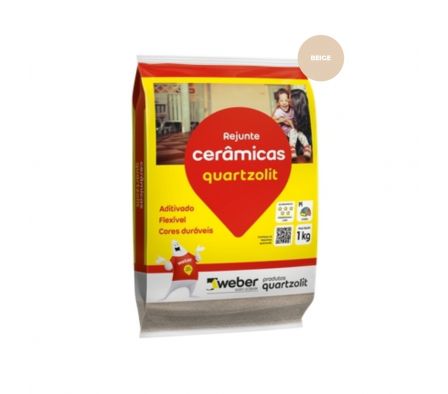 Rejunte Flexible Quarzolit Color Beige de 1 kg