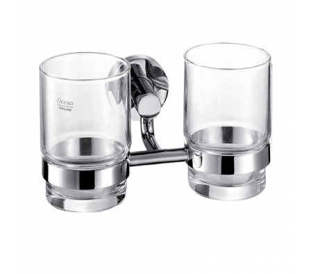 Vaso doble porta cepillo DIKASA FF2705B