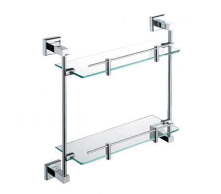 Estante Doble de Vidrio Dikasa Modelo FF3212