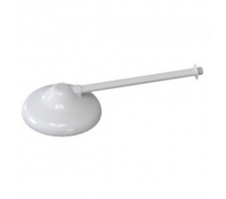 Ducha  Redondo de Agua Fria de Plastico Color Blanco con brazo Ref.06826