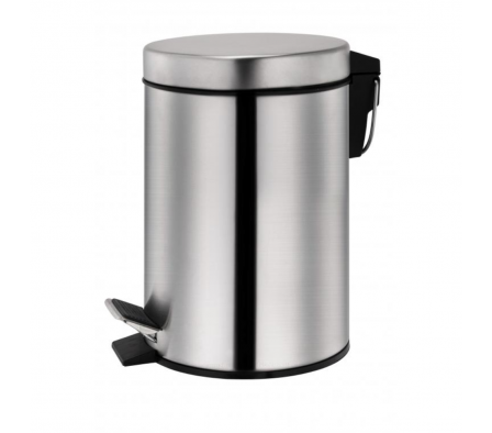 Papelera 5 Lts Acero Inox Ref 1815