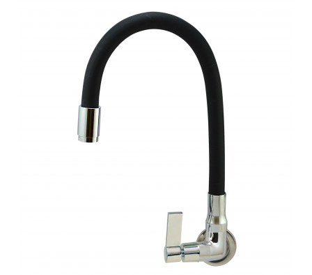 Griferia de Agua Fria Alkatami Gourmet Flex Negro Pared Ref: 3303