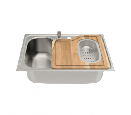 Fregadero Acero Inoxidable Morgana con Accesorio 94990/002 69x49cm