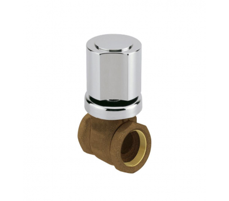 Llave de paso 1/2 (DN15) con campana HH Targa Cromado