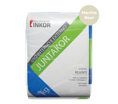 Rejunte Flexible Inkor Juntakor Color Marfim Real de 1Kg
