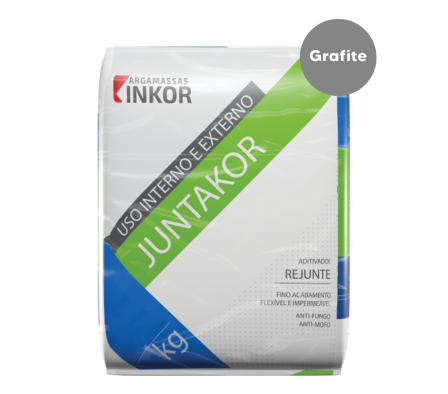 Rejunte Flexible Inkor Juntakor Color Grafite de 1 Kg