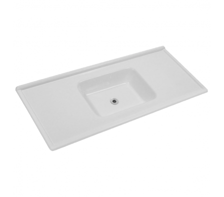 Pileta de Fibra Color Gris Central 1,20x50 cm 7964