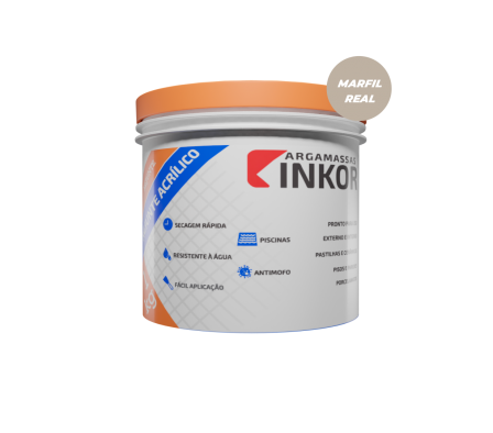 Rejunte Acrilico Inkor Color Marfim Real de 1kg