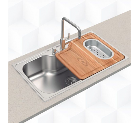 Bacha Inox Tramontina 86x50x2 Morgana c/accesorios Maxi 93801/102 