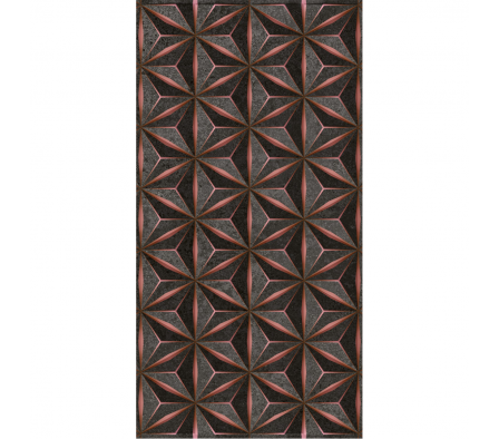 Revestimiento Cerámico Lume Impetus Rosa Acetinado / Relieve 45x90 1,62 M²