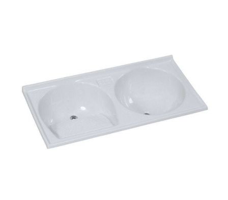 Pileta p/Lavar Ropa Rorato Doble 124x62 Clara