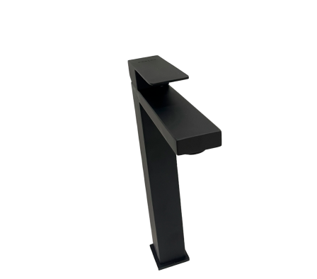 Griferia Monocomando Alto Negro Matte