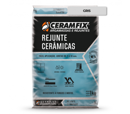 Rejunte Ceramico Ceramfix 1KG - Cinza (Gris)