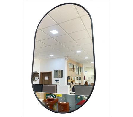 Espejo p/baño Aluminio Horif 50x80 Neg 6ES0358N