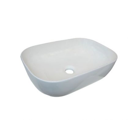Bacha Ceramica 46x32x13 Blanco Rect Oval 2025000401