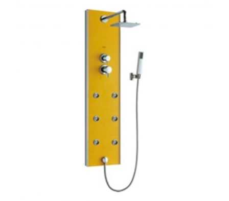 Panel de Ducha con Microduchas Color Amarillo FC-612 YELLOW